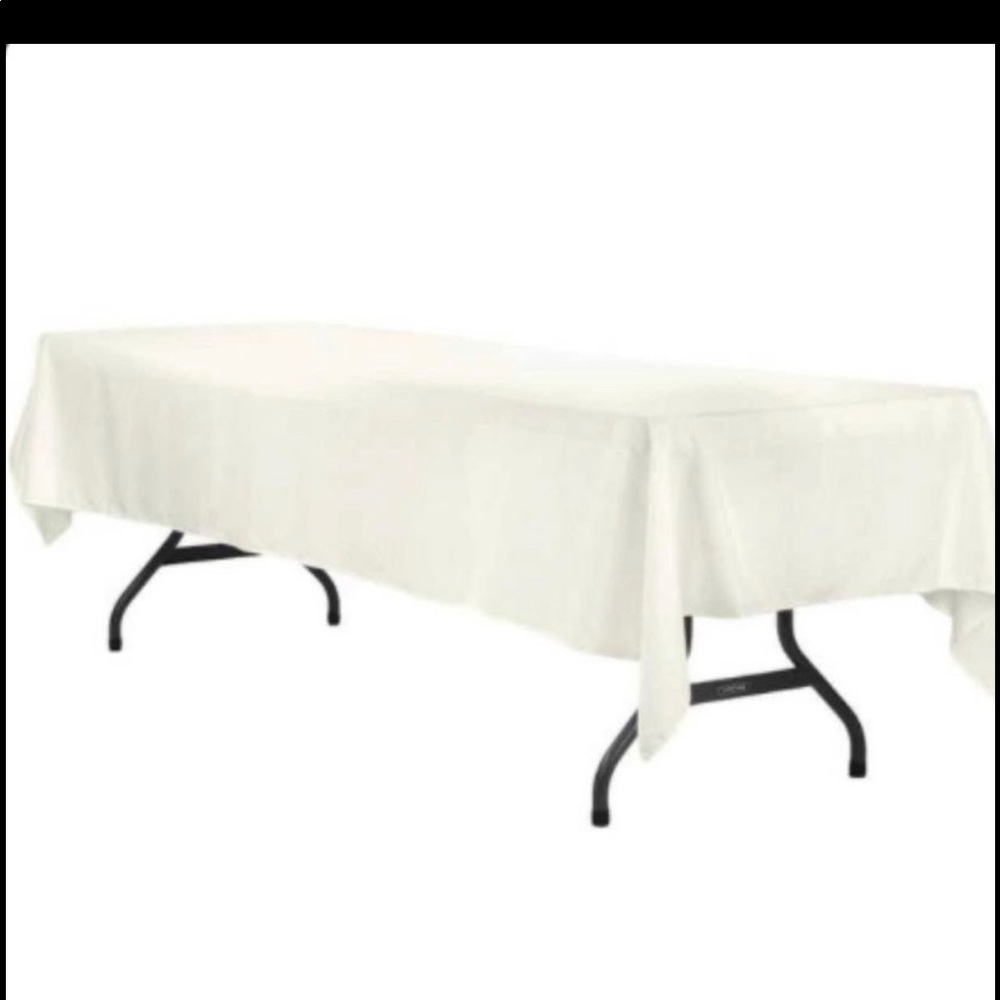 12 tablecloths brand new ivory off white